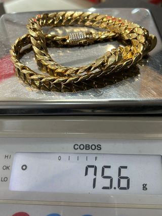 Cadena Cubana XOQUER CZS Oro