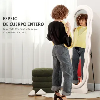 Espejo cuerpo entero 160x50 cm beige