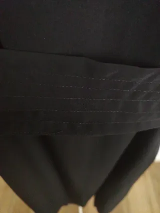 Kimono bata negra talla M.