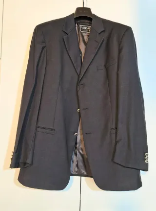 Giacca Uomo Versace Grigio + Gilet Omaggio