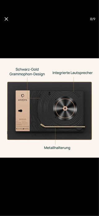 Marco Digital de fotos ARZOPA 14 WiFi 32GB tactil