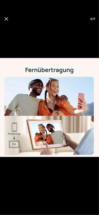 Marco Digital de fotos ARZOPA 14 WiFi 32GB tactil