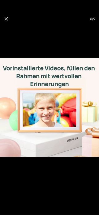 Marco Digital de fotos ARZOPA 14 WiFi 32GB tactil