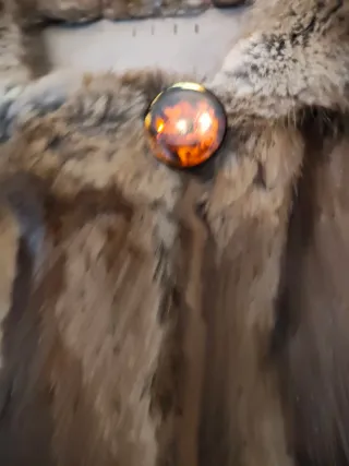 Abrigo de pelo vintage marrón