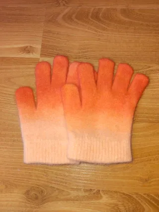 Guantes niña degradado naranja