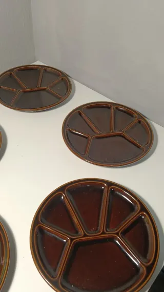 5 Platos Vintage Flor de Lis France