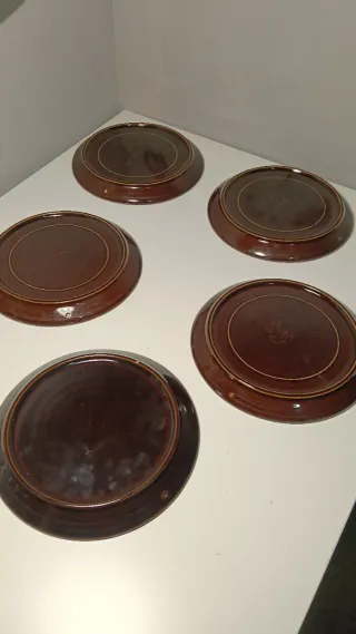 5 Platos Vintage Flor de Lis France