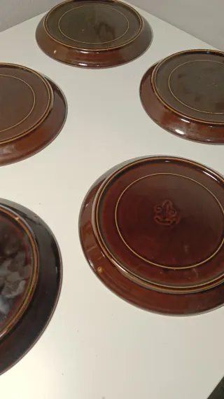 5 Platos Vintage Flor de Lis France