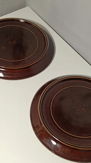 5 Platos Vintage Flor de Lis France