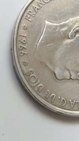 Monedas 100 pesetas 1966, *67 y *68