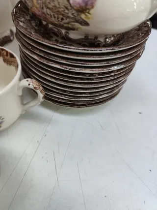 Juego de té inglés de porcelana