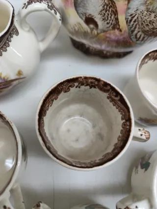 Juego de té inglés de porcelana