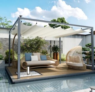 Pérgola Aluminio 4x3m con Luces LED