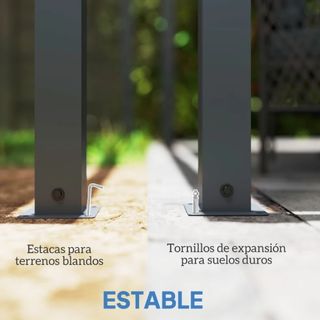 Pérgola Aluminio 4x3m con Luces LED