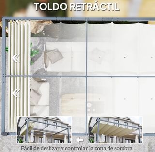 Pérgola Aluminio 4x3m con Luces LED