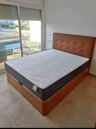 Cama matrimonio canapé + colchón NUEVO