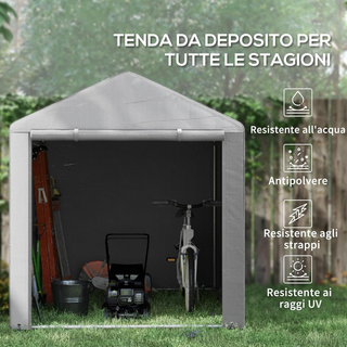 Capanno Porta Attrezzi 1.6x2m Pieghevole, Tenda Ga