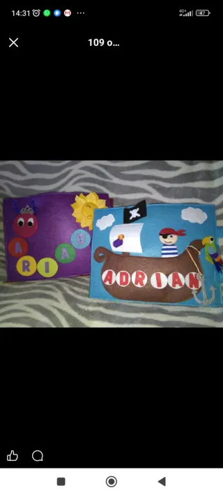 Libro de aprendizaje de fieltro