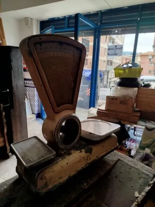 Báscula Mobba Antigua Vintage de ultramarinos