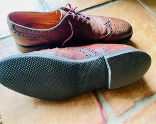 Zapatos vintage de cuero marrón hechos a mano