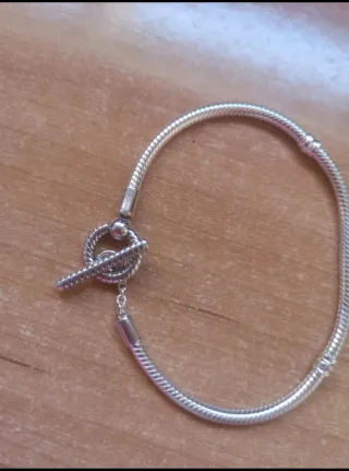 Pulsera Pandora Plata Cierre T. Talla 19