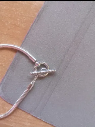 Pulsera Pandora Plata Cierre T. Talla 19