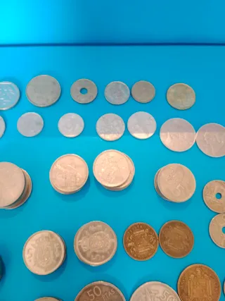 Grande lotto di monete antiche pesetas