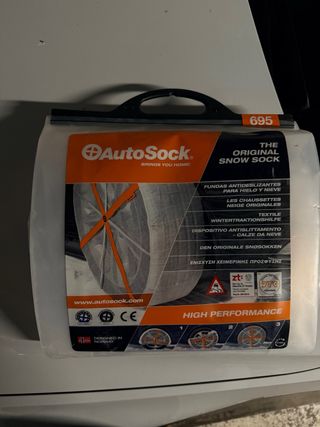 cadenas nieve autosock 695 a estrenar