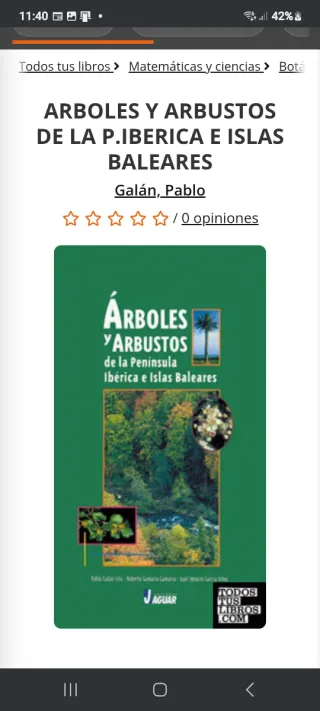 Árboles y arbustos de la P. Ibérica y Baleares