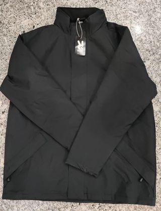Parka acolchada impermeable talla XXL hombre negro