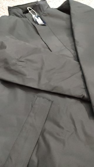 Parka acolchada impermeable talla XXL hombre negro