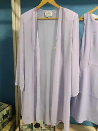 Vestido y chaqueta Zella morado talla 42