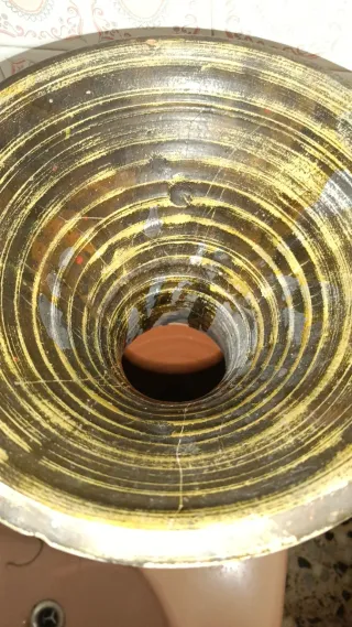 Jarrón de cerámica multicolor