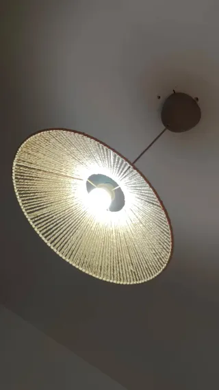 Lámpara de techo de Yute estilo nordico/escandinav