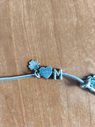 Pulsera Pandora Plata Corazones y Trébol