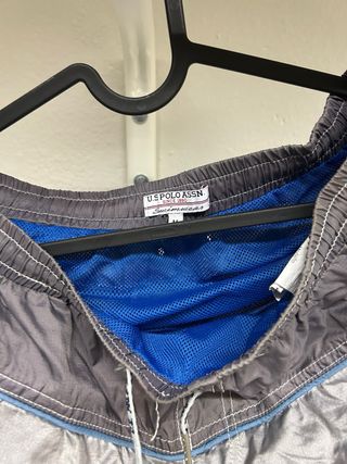 Bañador Ralph Lauren Azul y Plateado