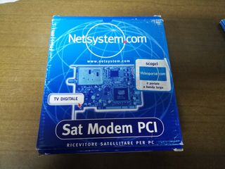 SAT MODEM PCI NETSYSTEM SKY2PC Ricevitore sat PC