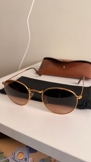 Gafas de sol Ray-Ban Round Metal Marrón Dorado