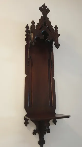 Capilla Hornacina Neogótica Madera Tallada