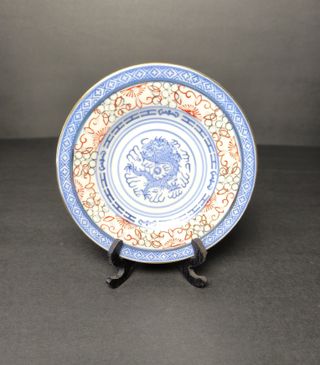 4 Pires Bago de Arroz Dragão Porcelana China Macau