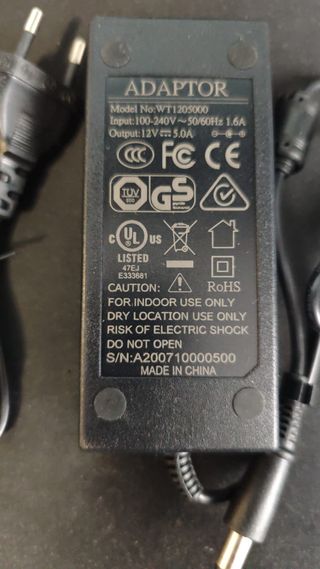 @ Adaptador Corriente 12V 5A 60W WT1205000