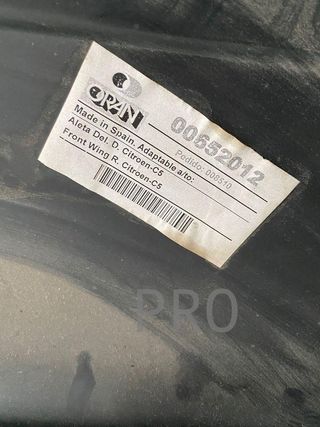 Aleta Citröen C5 652012 nuevo