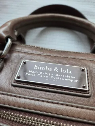 Bolso Bimba y Lola Original gris beige plateado