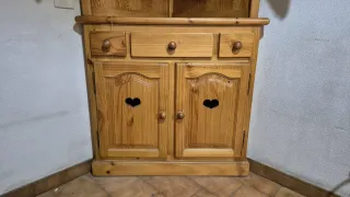 Mueble rústico de esquina pino