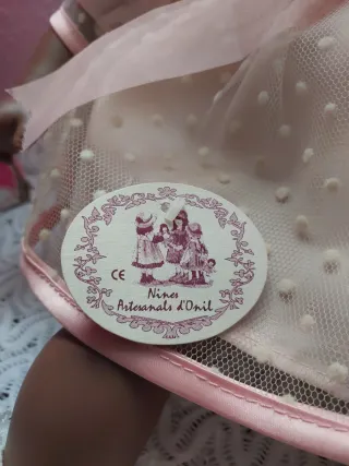 Muñeca Reborn Negrita Vestido Rosa