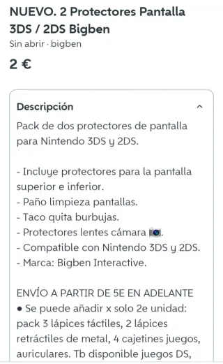 Funda PSP Go Roja + Protector Pantalla 3DS/2DS