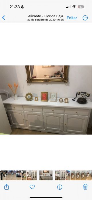 Conjunto Muebles Salón Comedor Blanco