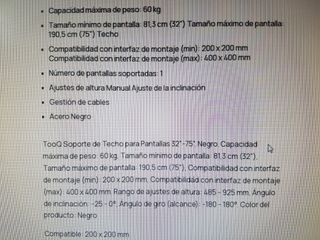 Soporte TV Techo Nuevo 32-75