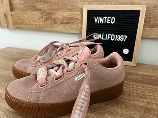 Zapatillas Puma Vikky Platform Rosa