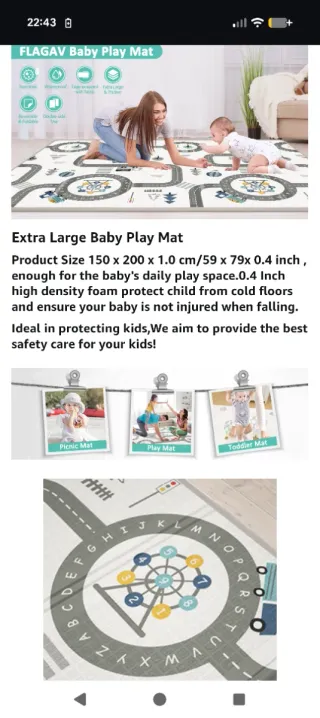 Alfombra infantil carretera